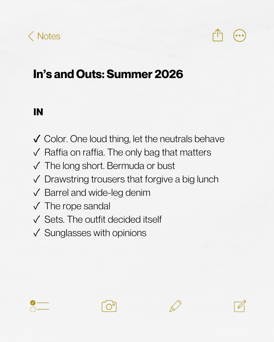 Summer 2026 Fashion Trends: Coco Goose's In's and Out's