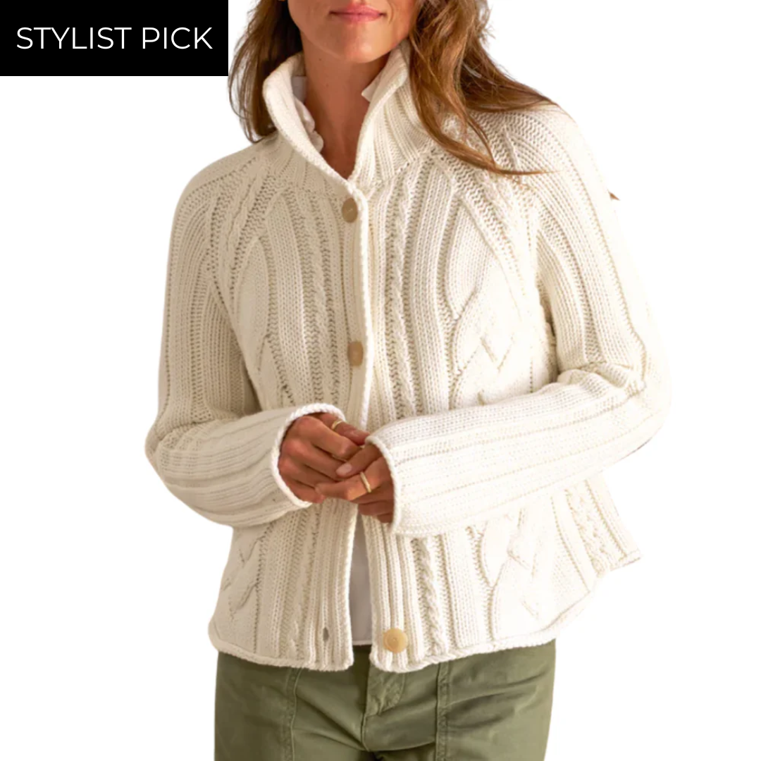 Mini Cotswolds Cardigan Ivory