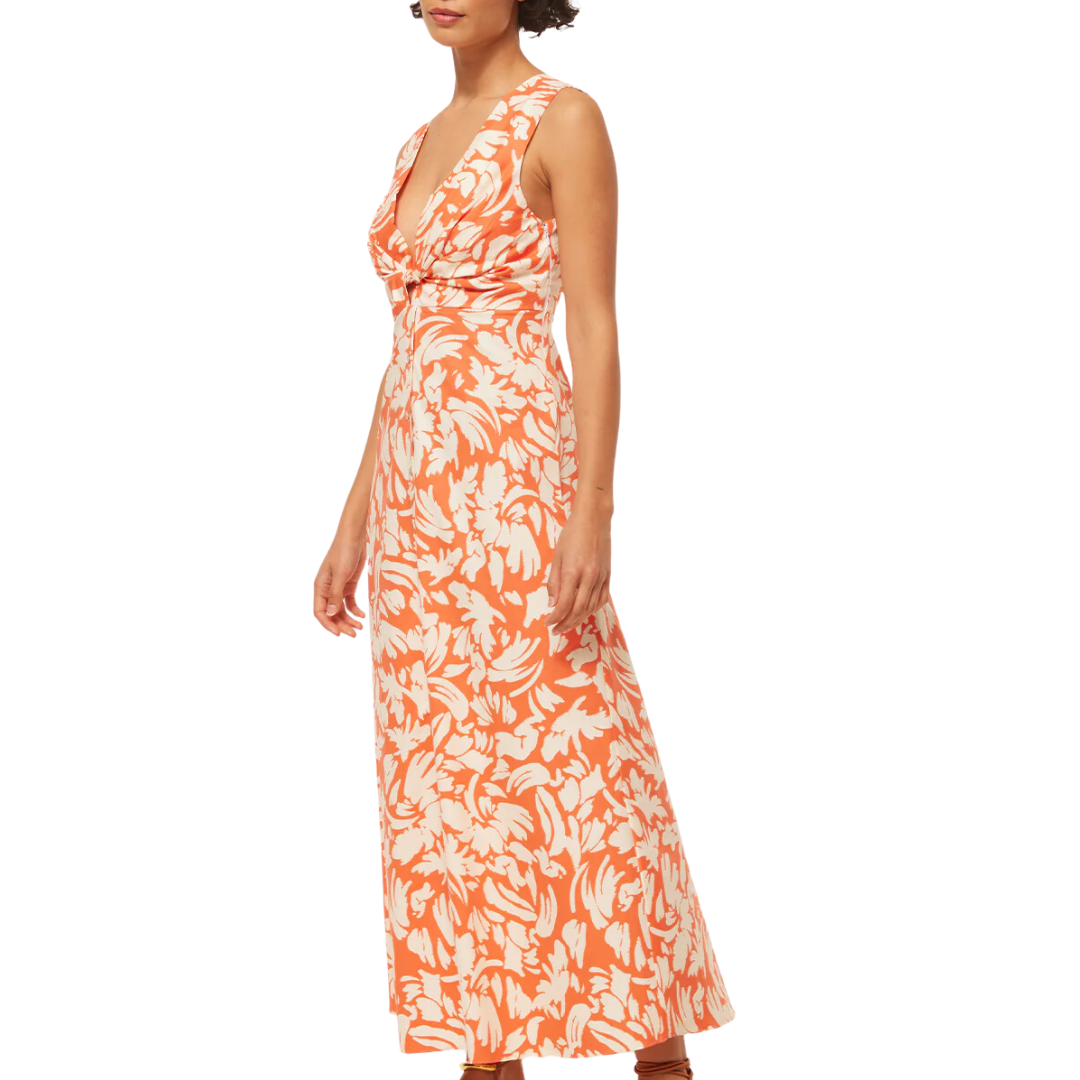 Najah Dress in Patmos Tangerine