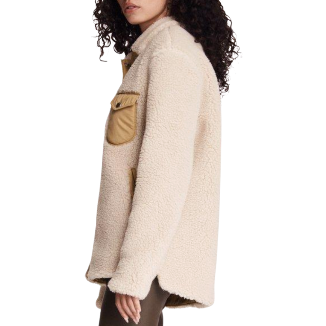 Rag and Bone Elliot Sherpa Shirt Jacket - Side View