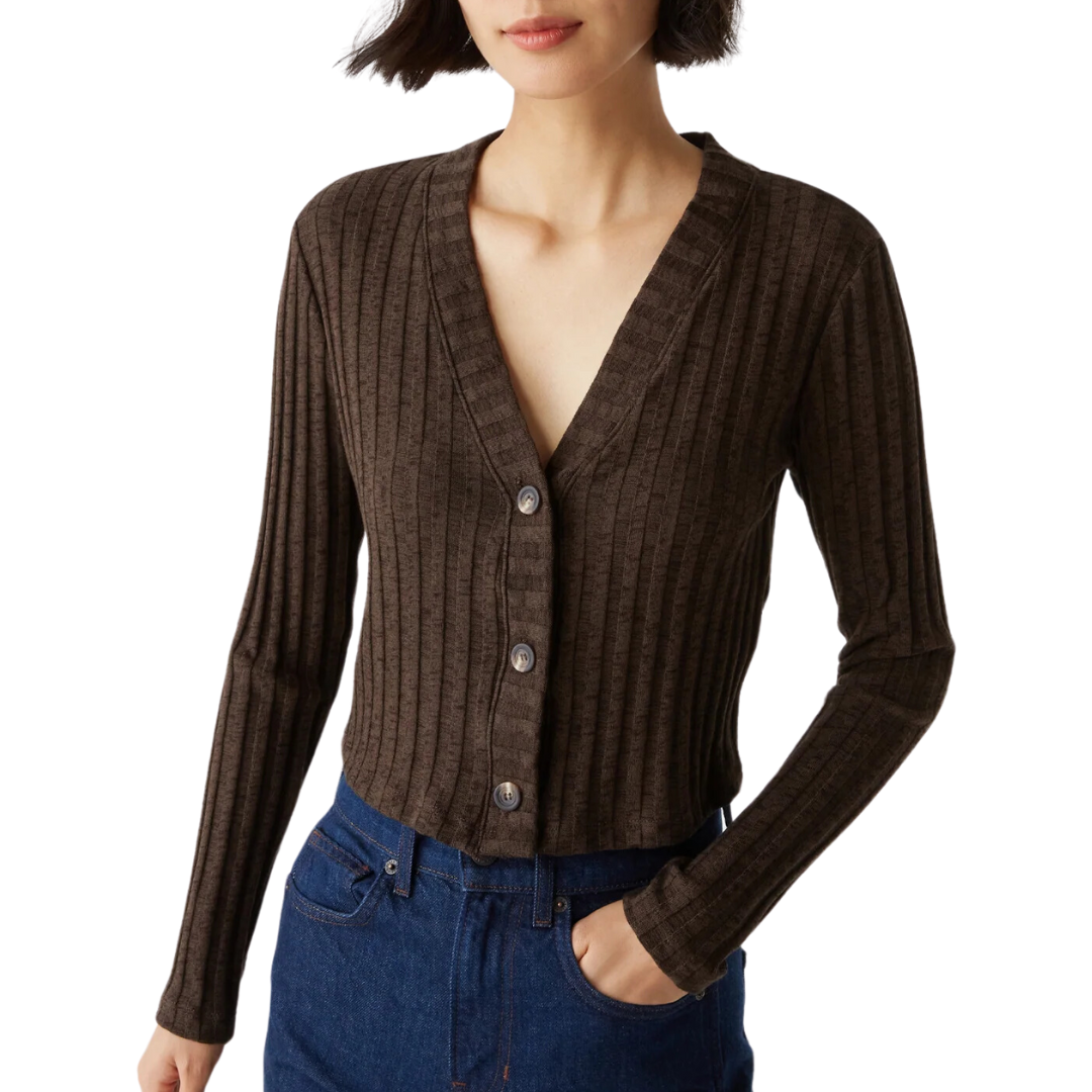 Ellis Cropped Cardigan in Java