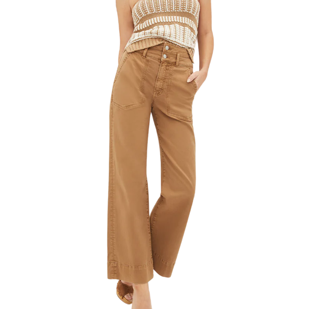 Hilde Patch-Pocket Pant in Ochre