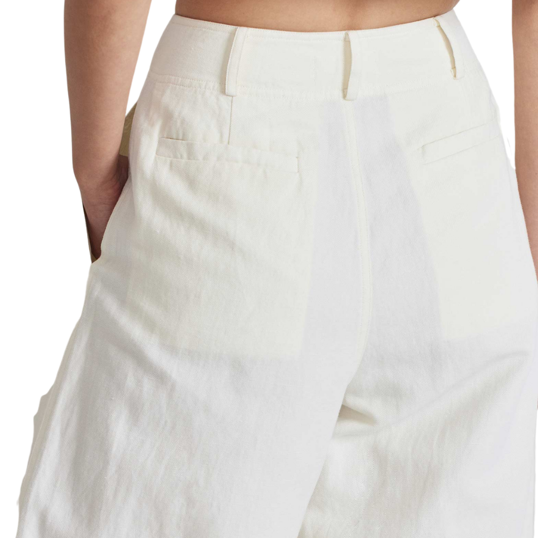 Bari Crop Trouser in Cream