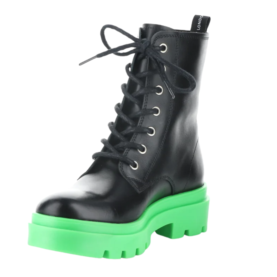 Jacy Combat Boot in Black