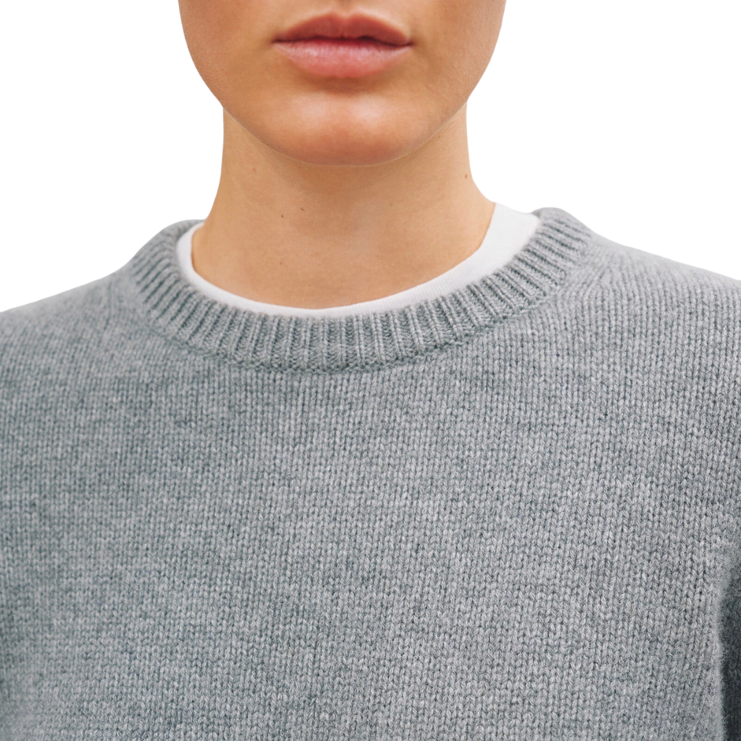 Poppy Sweater in Medium Grey Melange