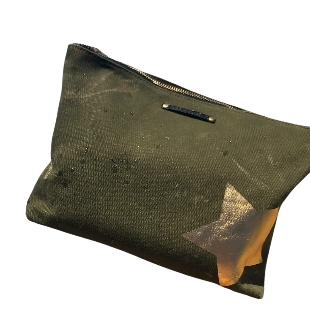 Star Pouch in Army Gold