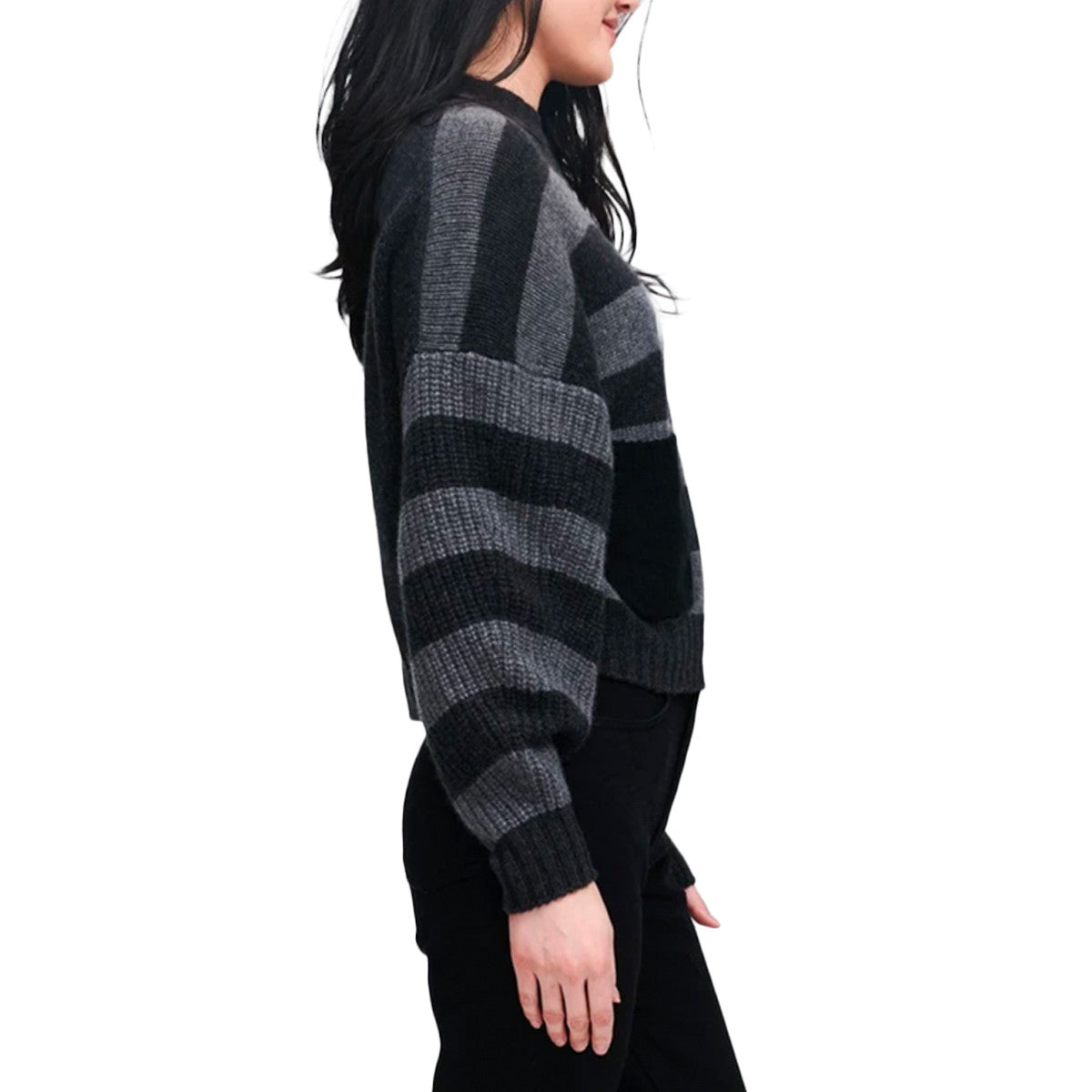 Luxe Cashmere Cropped Crewneck Sweater
