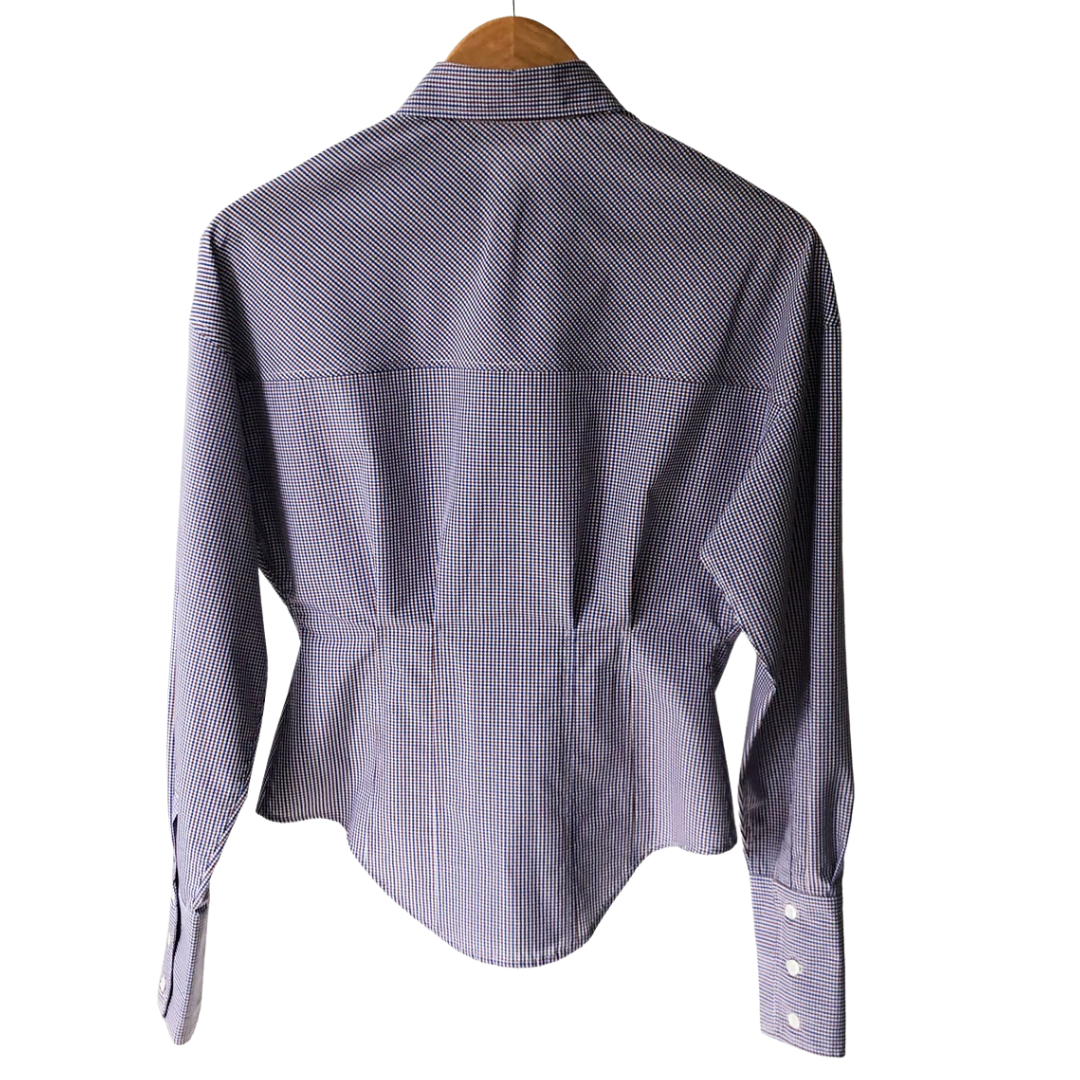 Waisted Shirt in Blue Rust