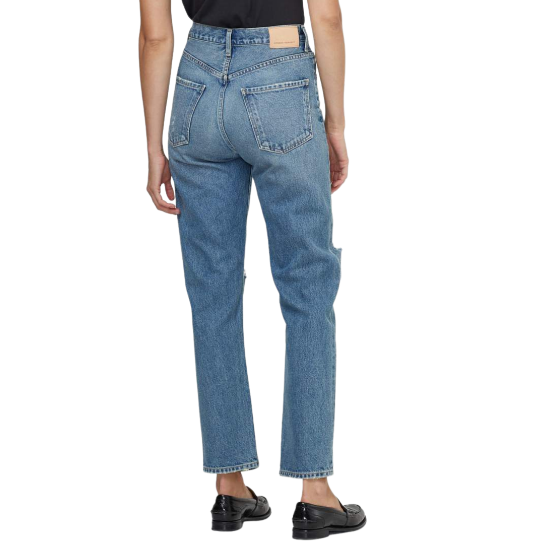 Sabine High Rise Straight Leg Jeans in Gretta