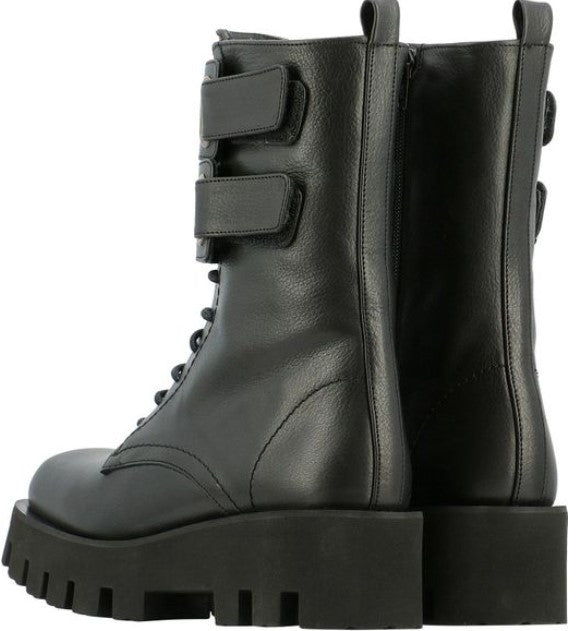 Alina Combat Boot in Black