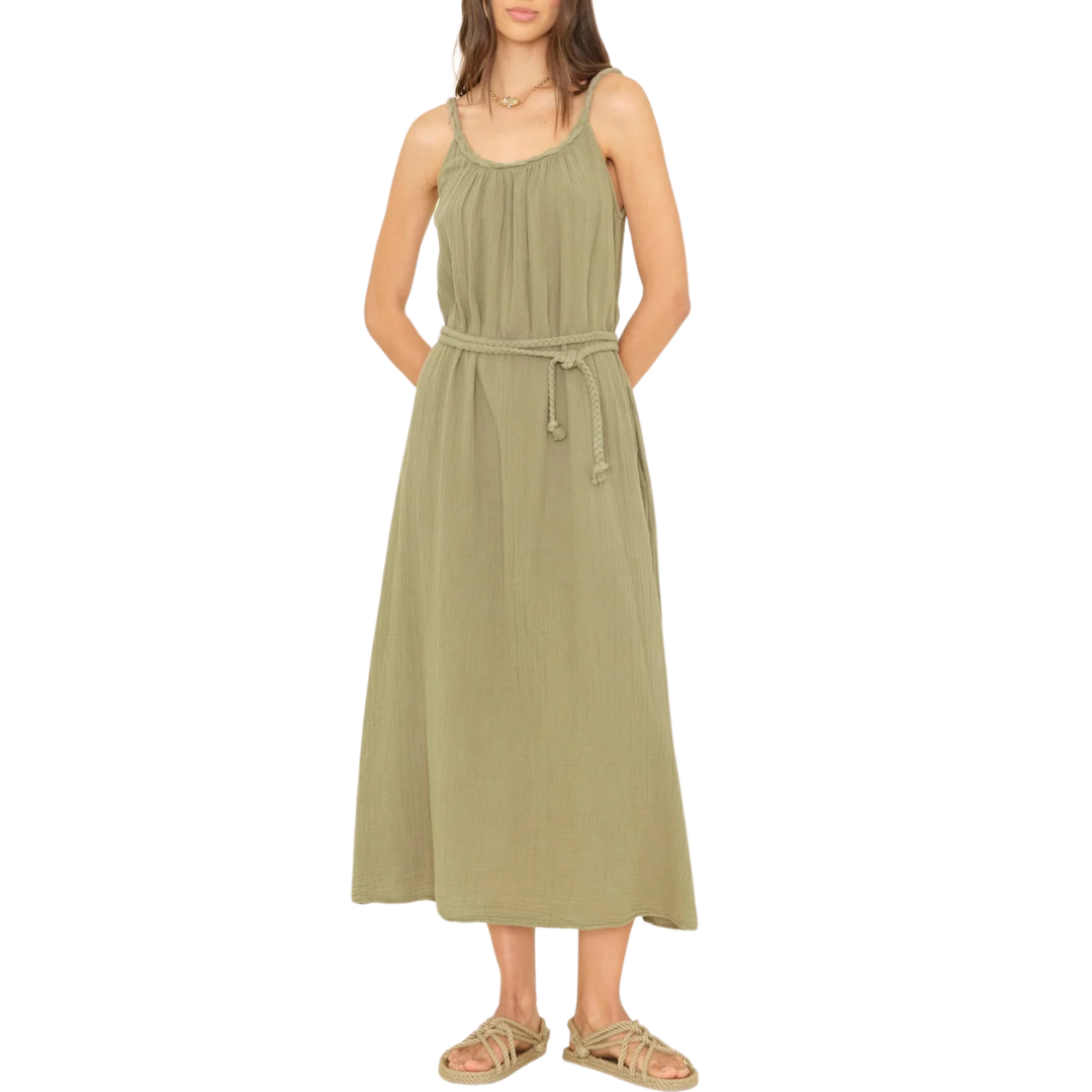 Braiden Dress in Dark Seagrass