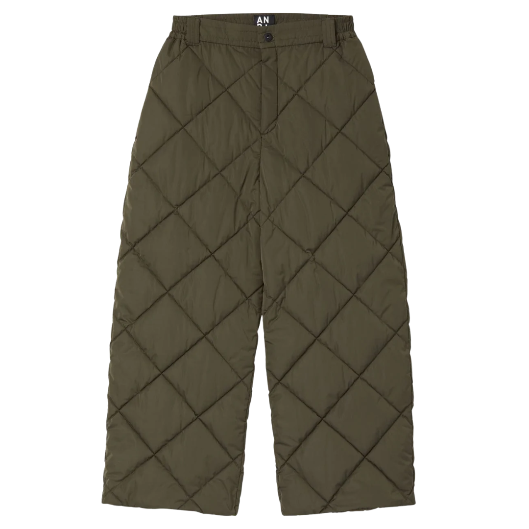 Mika Quilted Pant in Olive