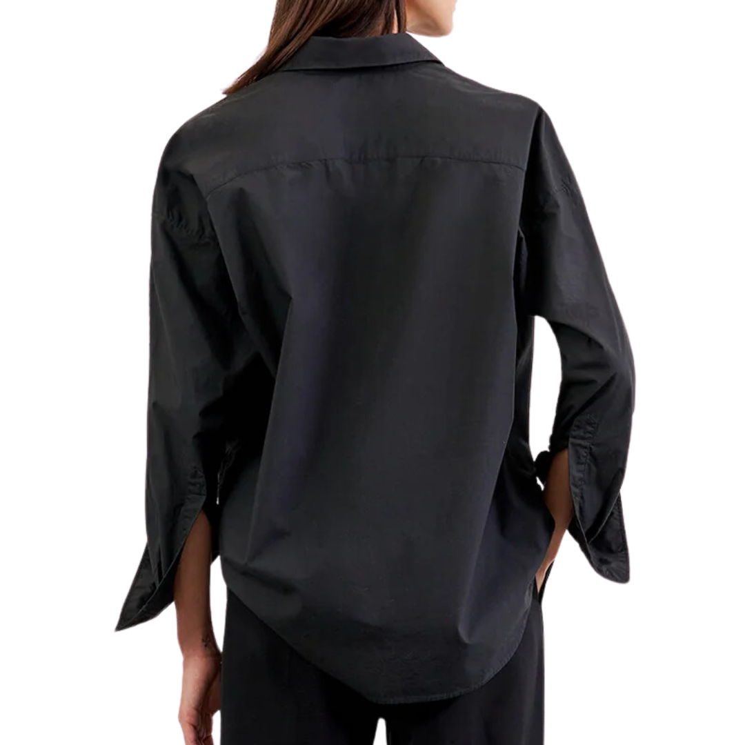 Mael Oversized Shirt in Black