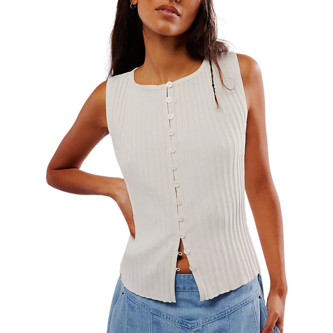 Tilly Vest in Ivory