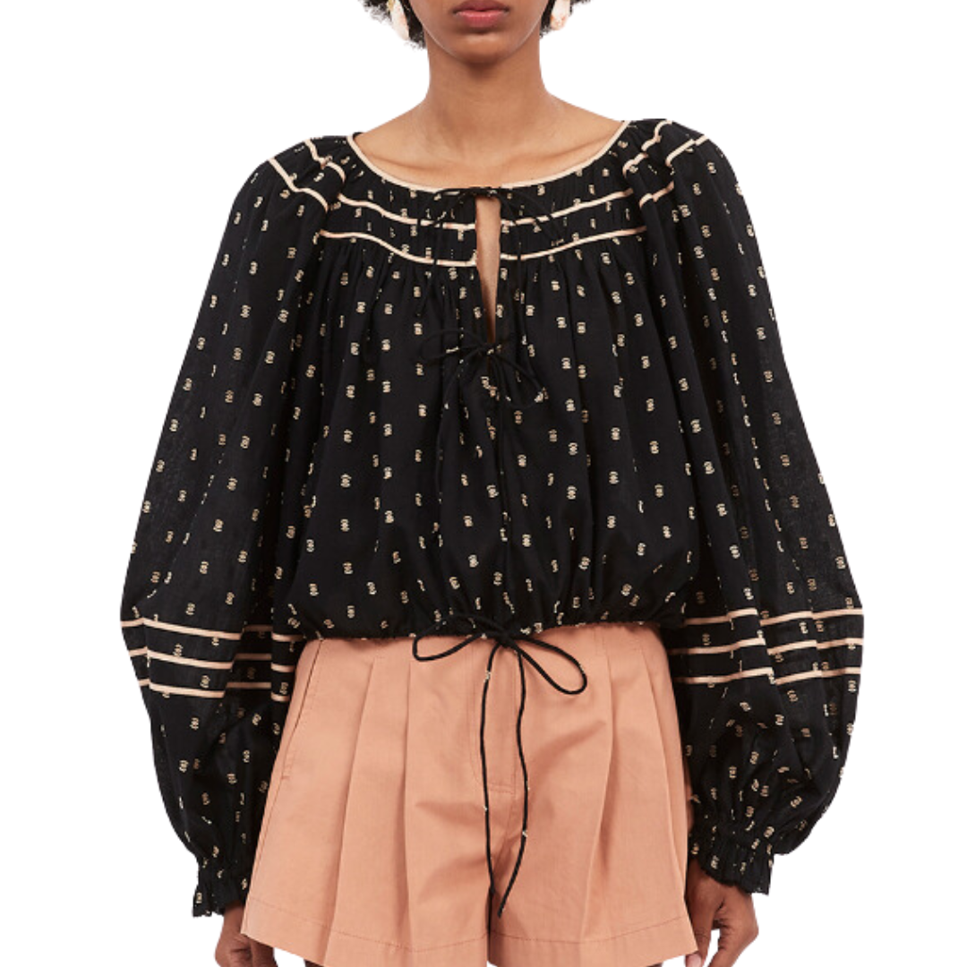 Francoise Blouse in Noir