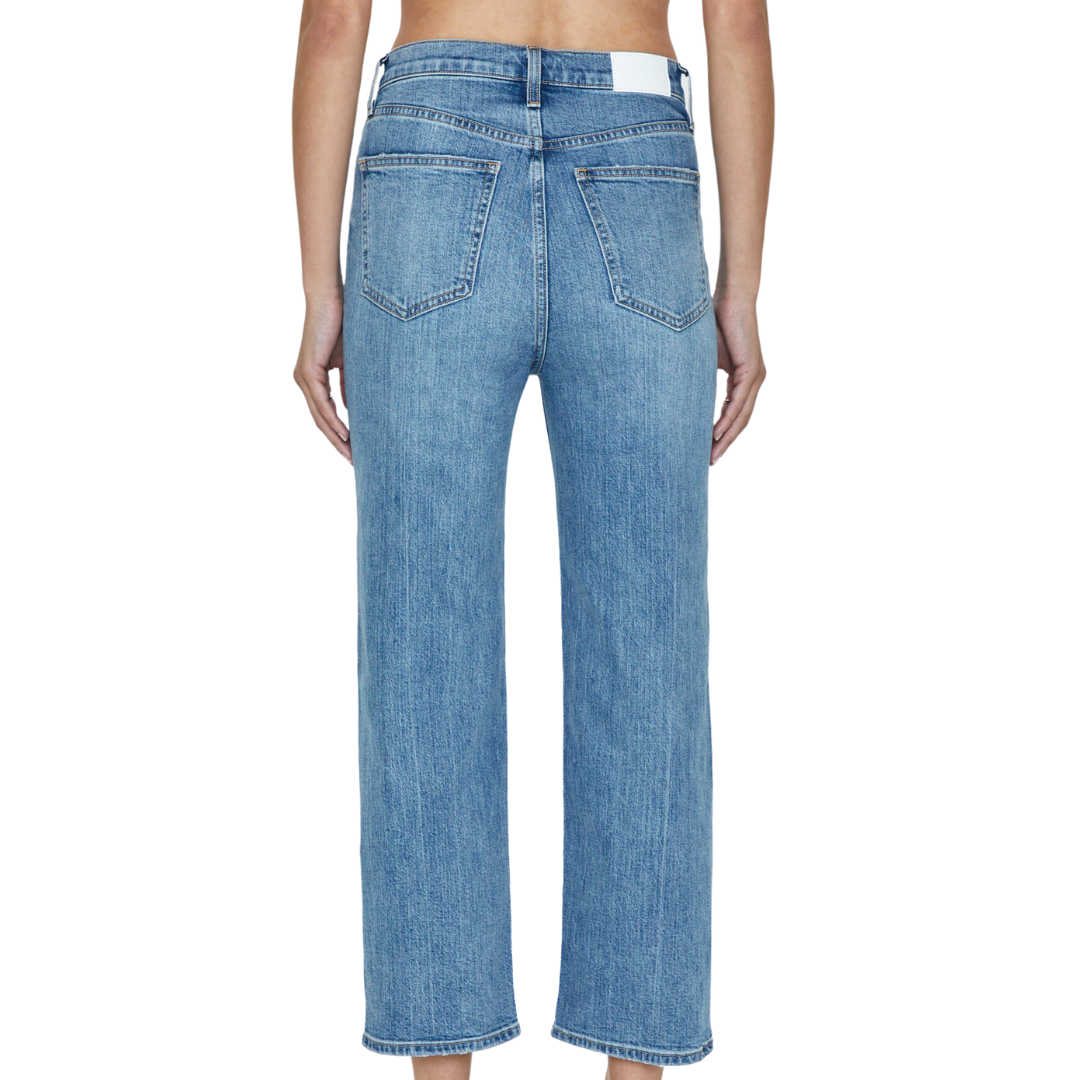 Cassie Super High Rise Straight Crop in Cambridge Vintage