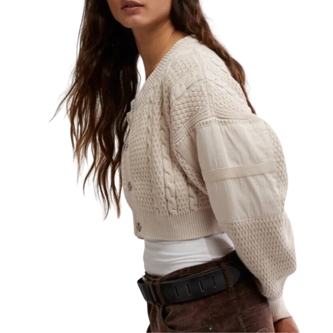 Heritage Cardi in Crystal Grey