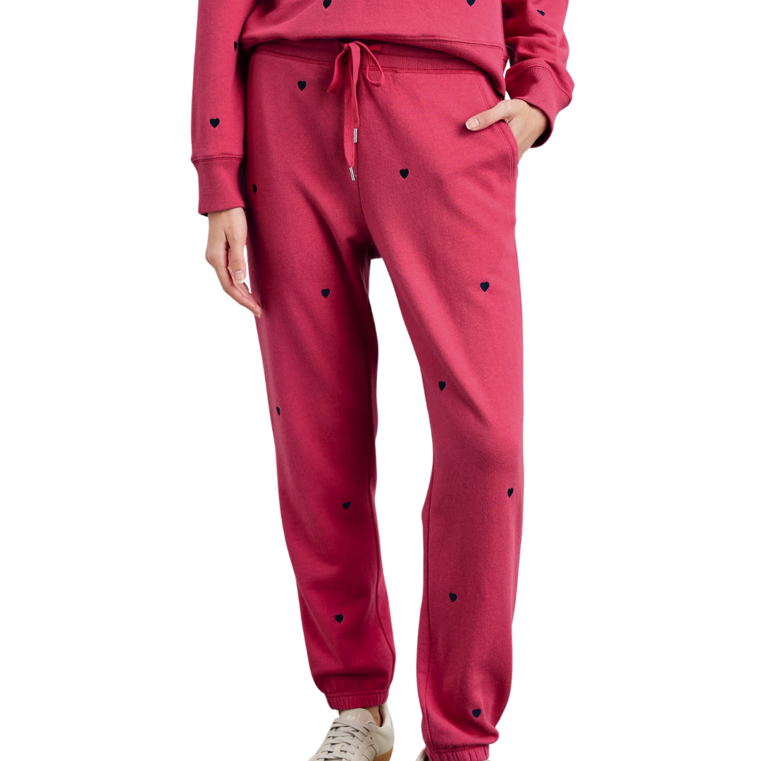 Kingston Pant in Pink Midnight Hearts