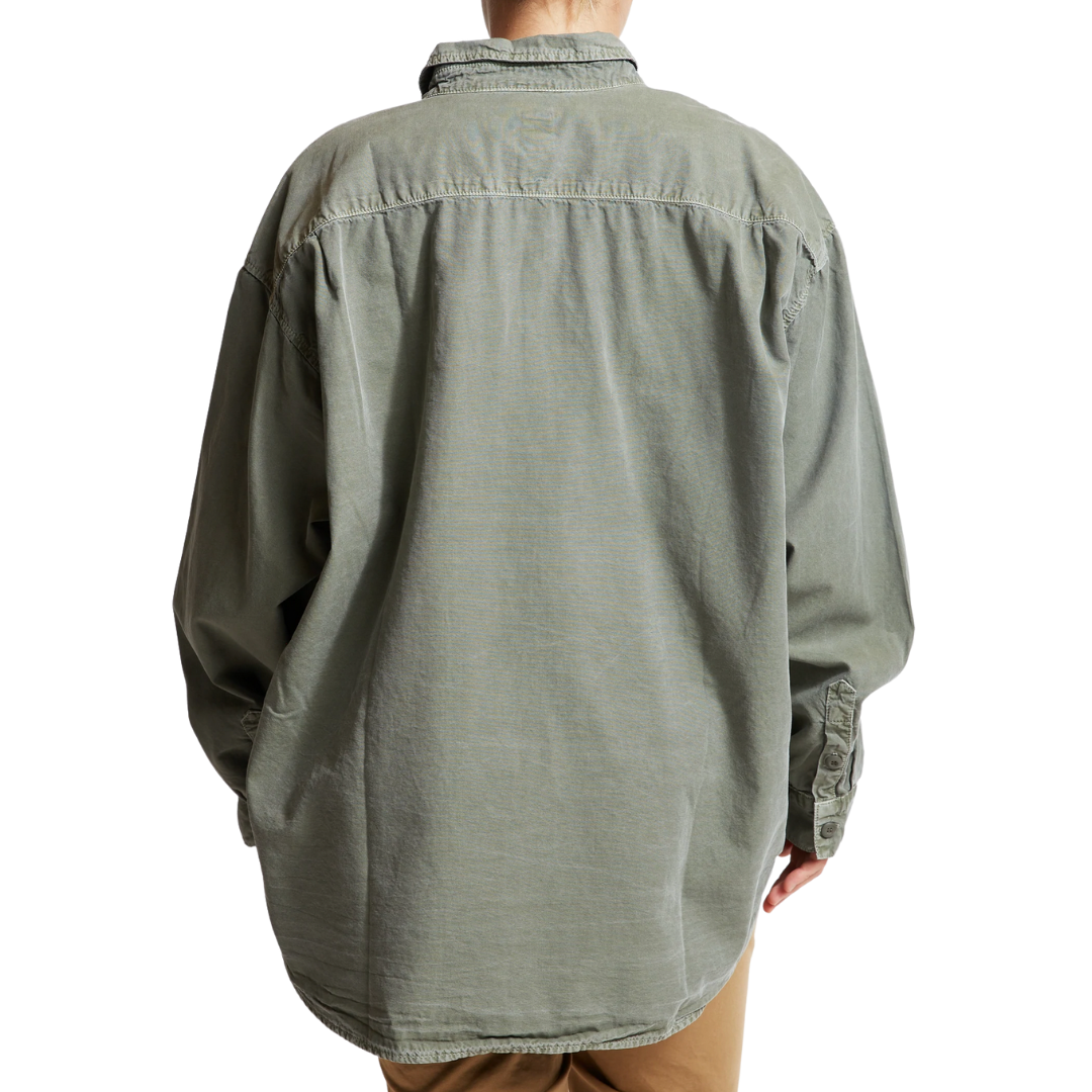 Busy Boyfriend Shirt in Pigment Army