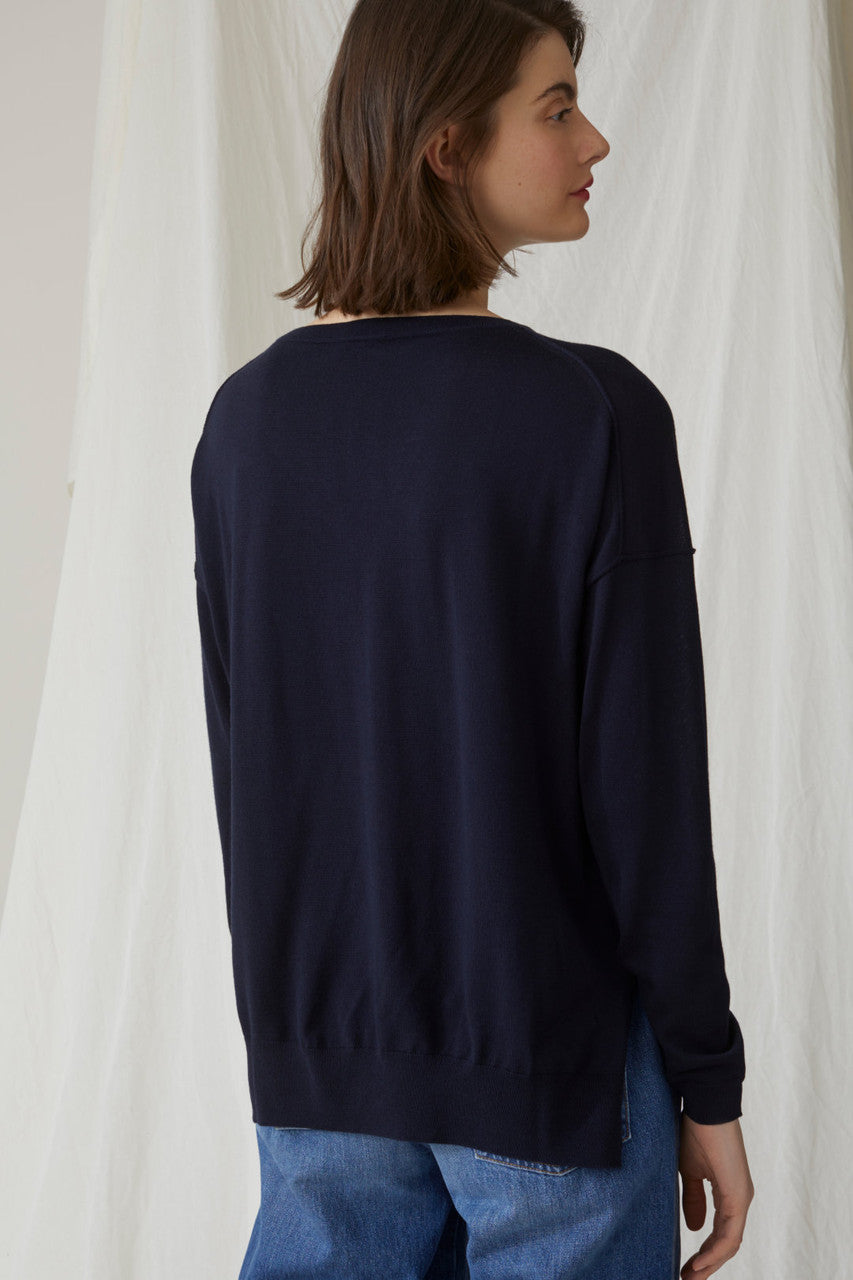 V-Neck Merino Wool Sweater