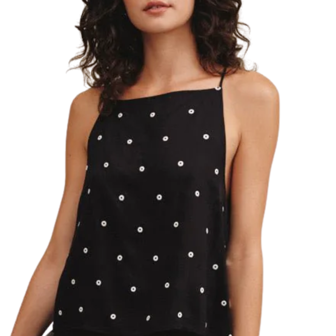 Side Button Tank in Cabana Dot