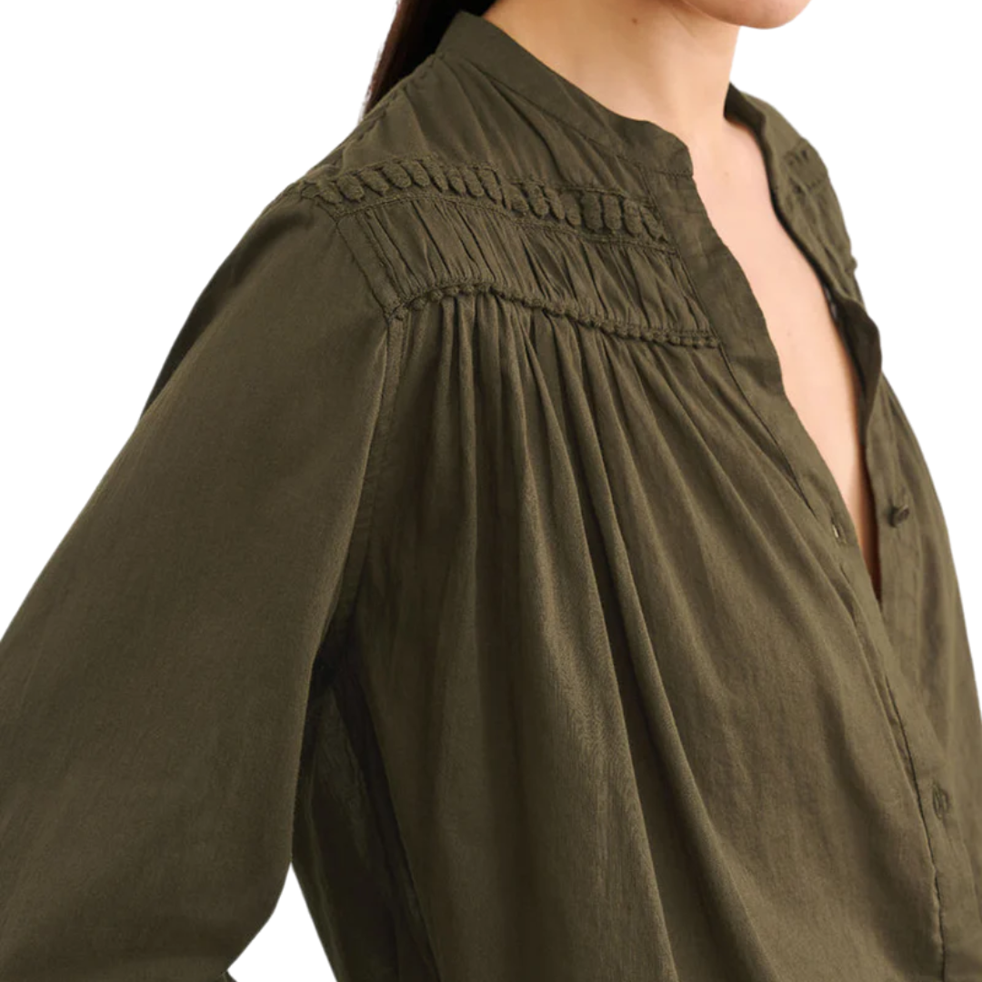 Clarys Top in Olive Green