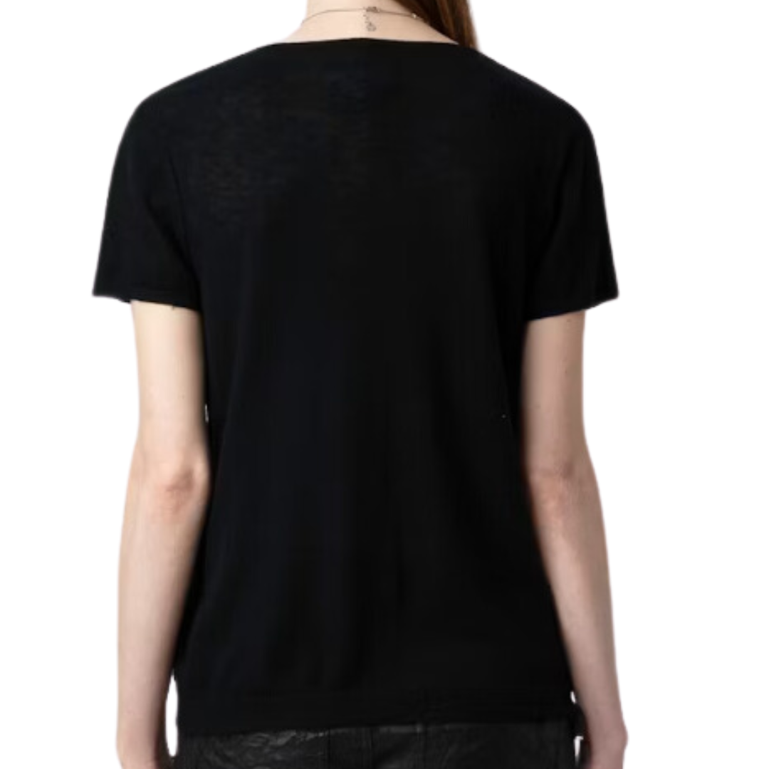 Celsy Cashmere Sweater in Noir