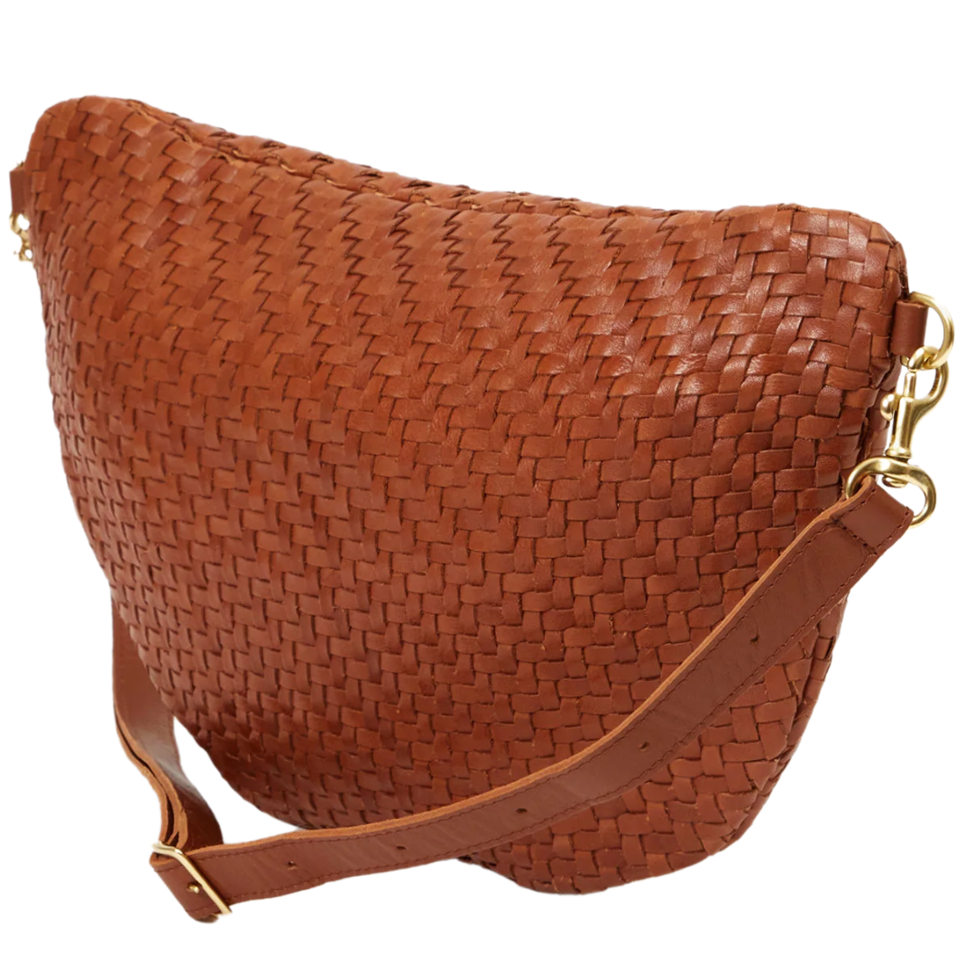 Grande Fanny in Hazelnut Woven Zig-Zag