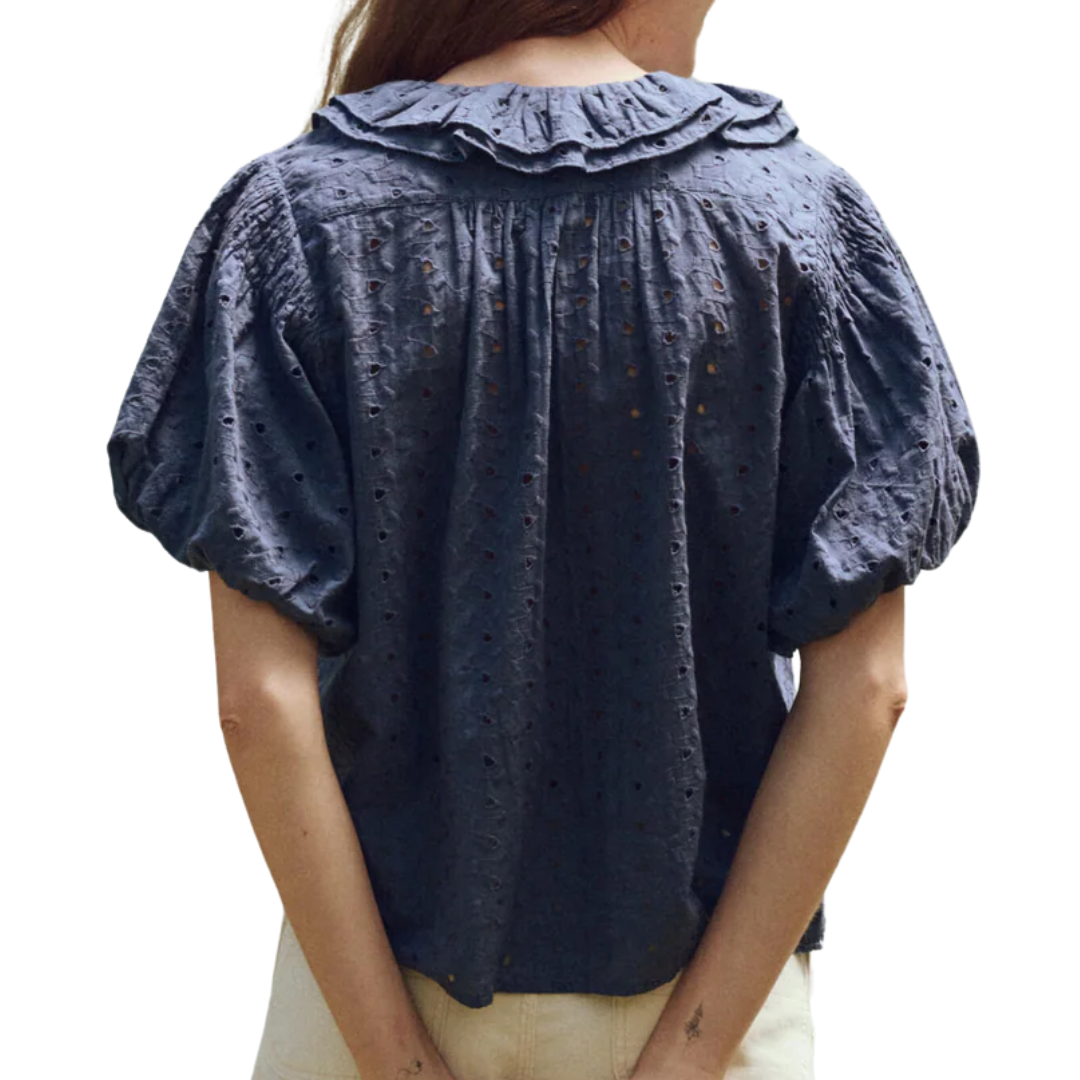 The Artisan Top in Riverside Blue