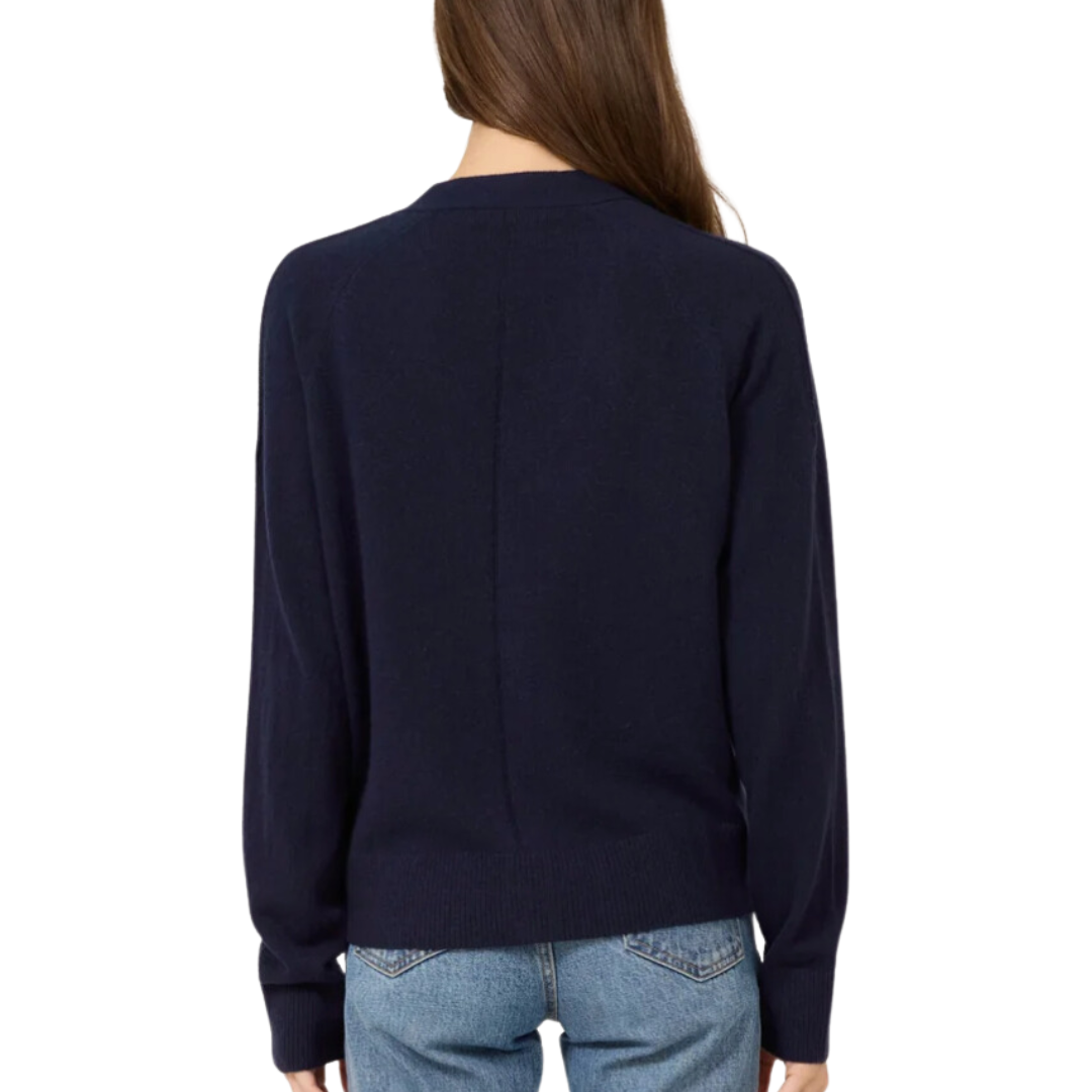 Sloane Cashmere Cardigan in Navy