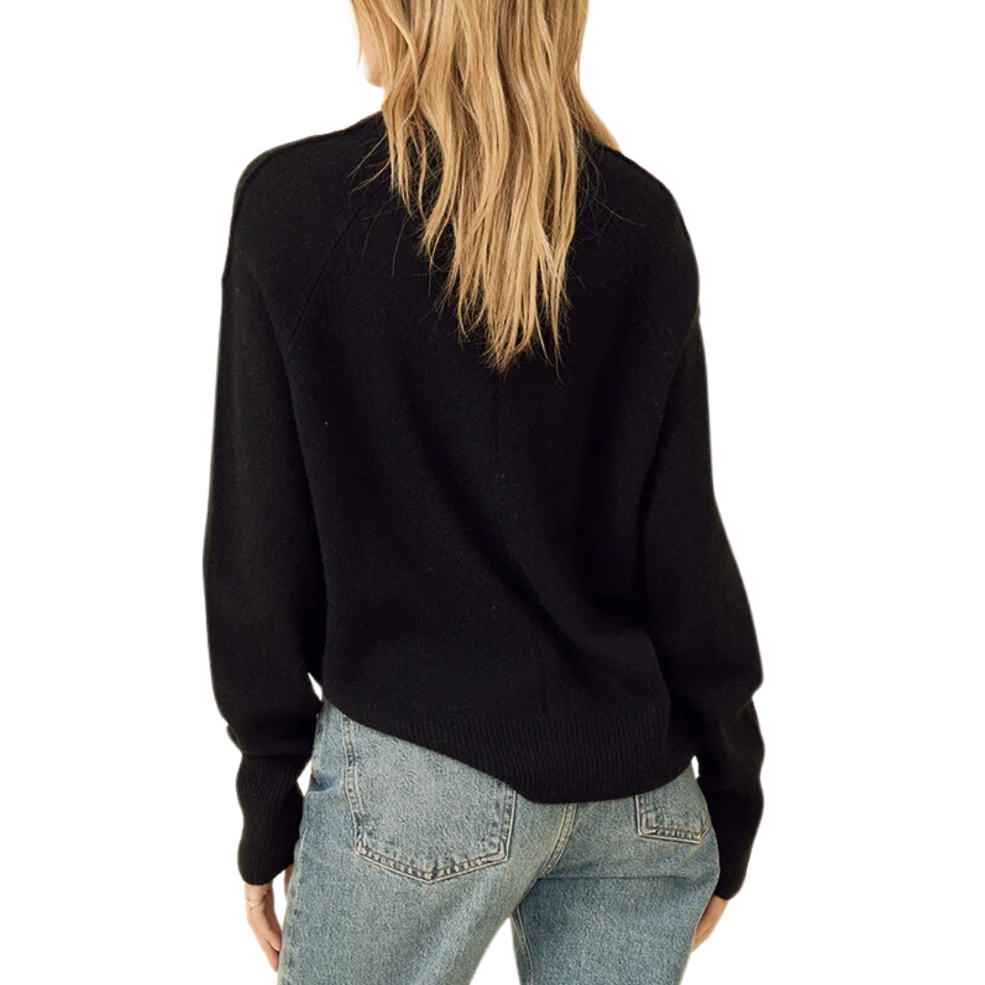 Sloane Cashmere Pullover in Black