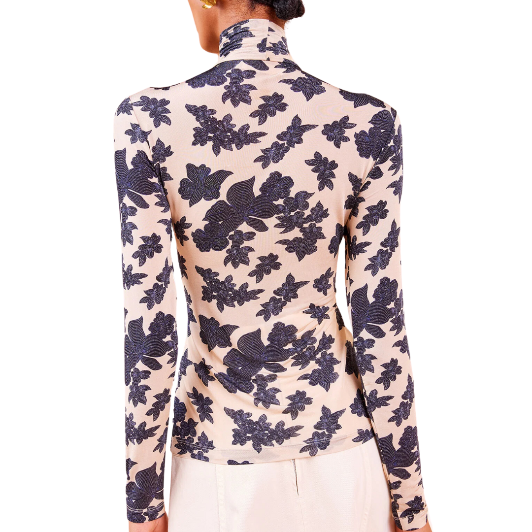 Aurelia Turtleneck in Moonflower
