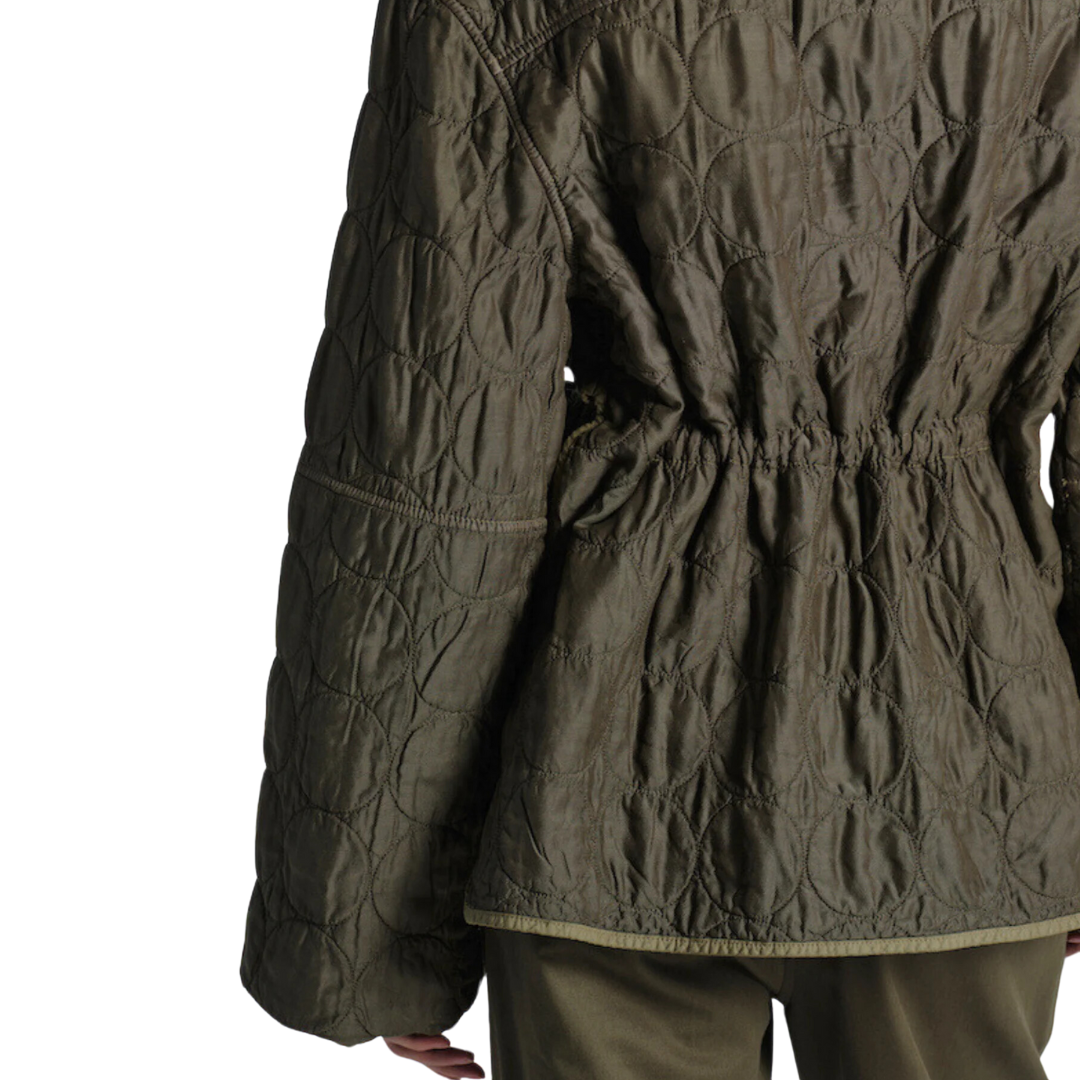 Oliver Quilted Jacket in Olive