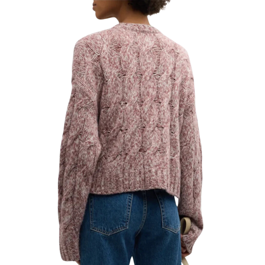 Tristan Marled Crewneck Pullover in Marled Cimarron
