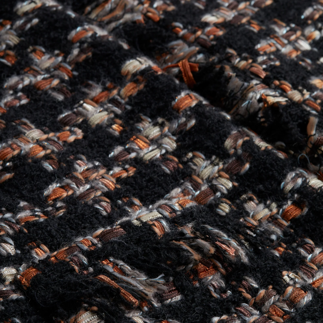 Angelina Tweed Jacket in Black Multi Tweed