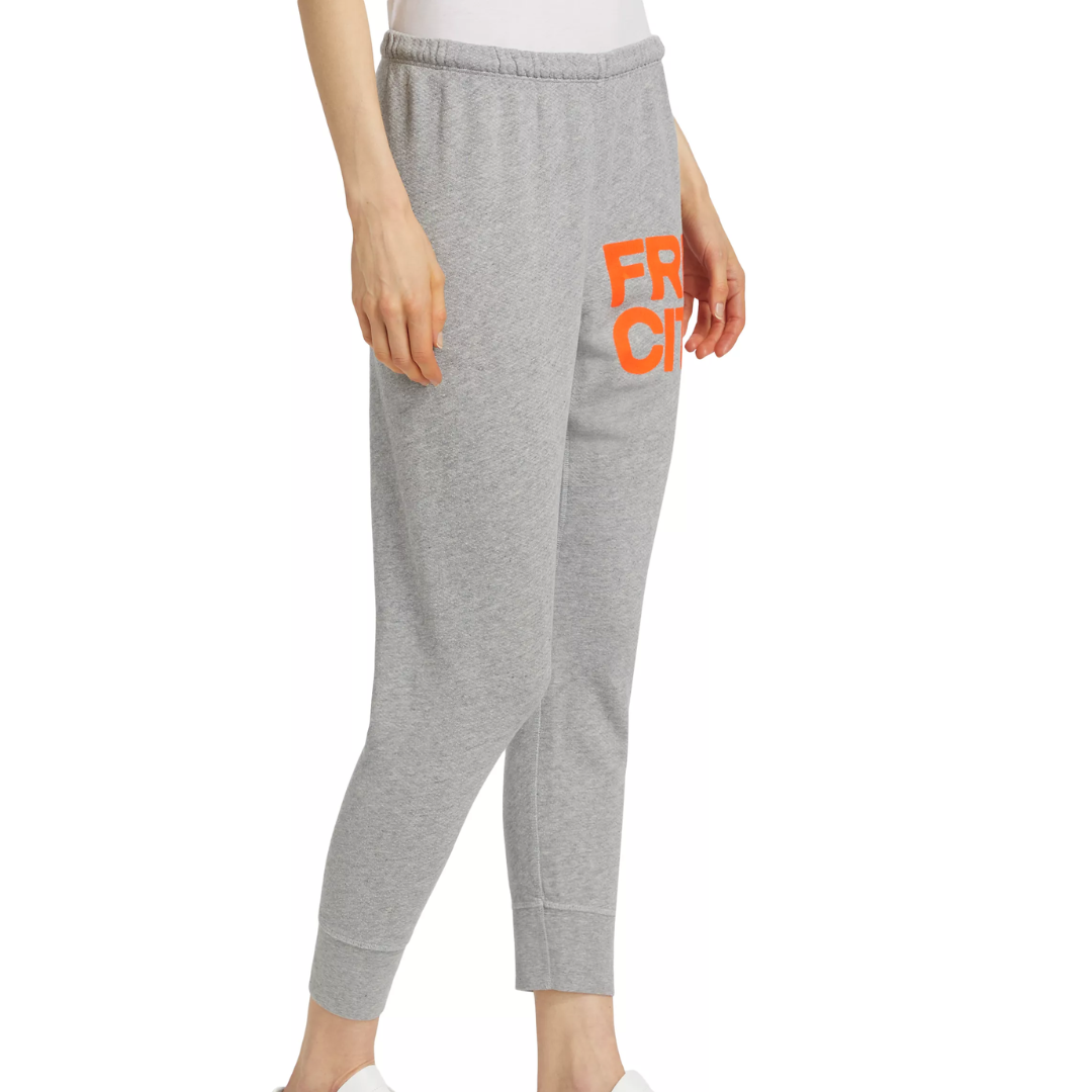 FreeCity Heather 3/4 Sweats in Heather Electric
