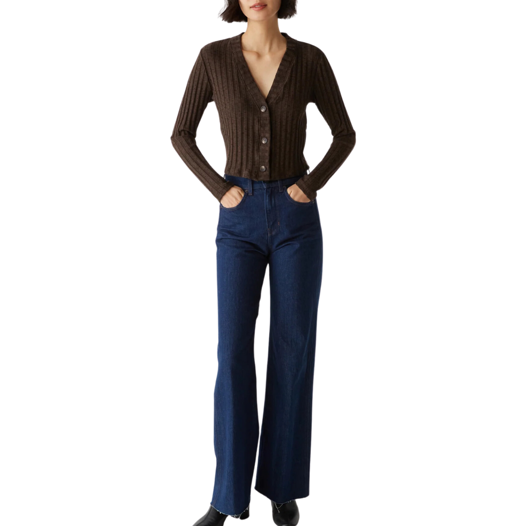 Ellis Cropped Cardigan in Java