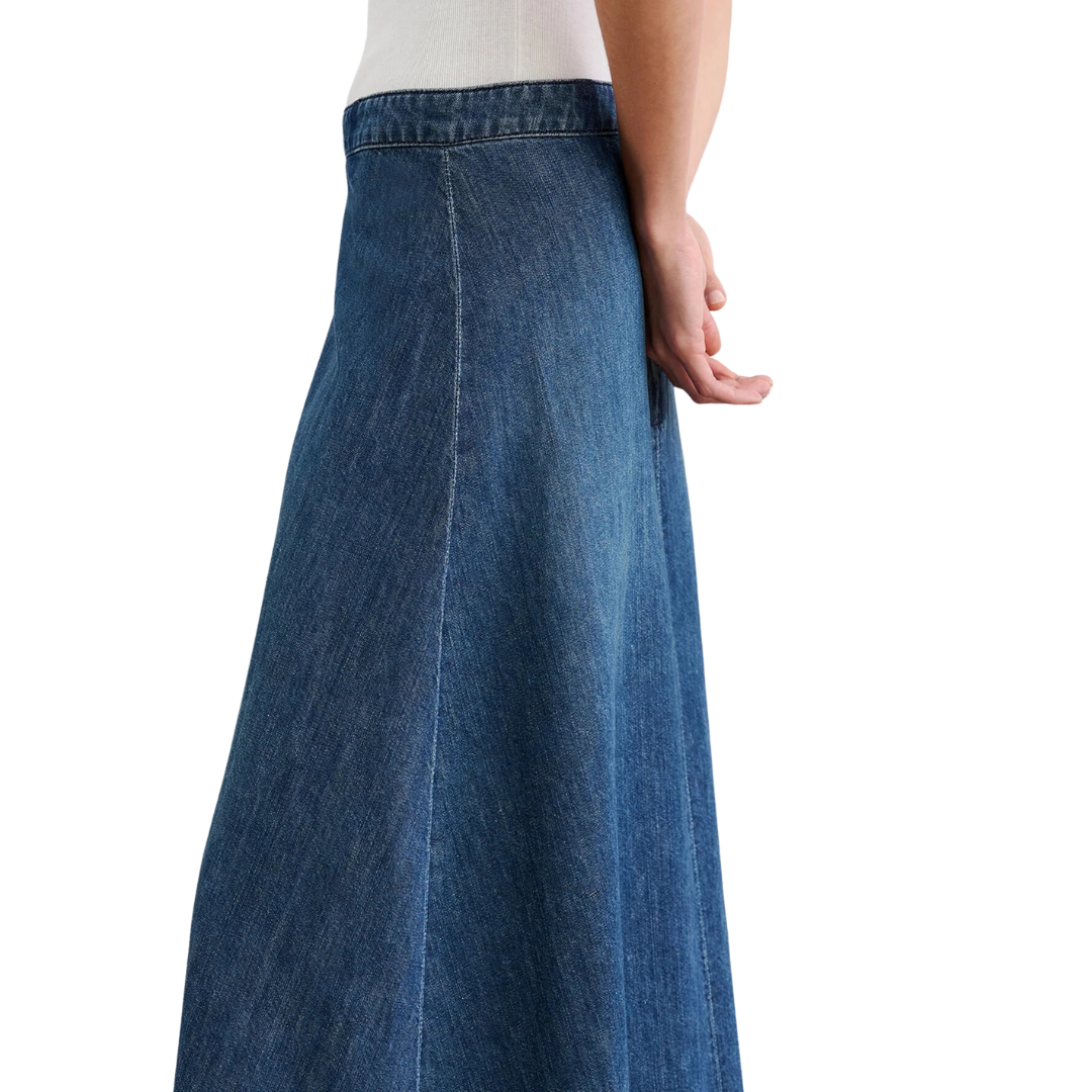 Astrid Denim Skirt in Classic Wash
