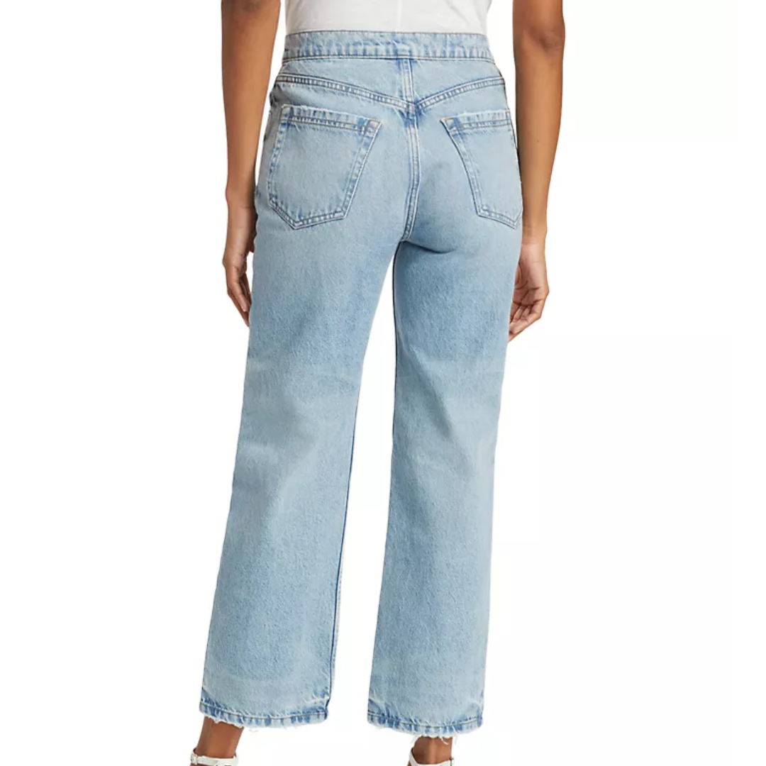 Le Jane Crop Angled Zipper in Rhode