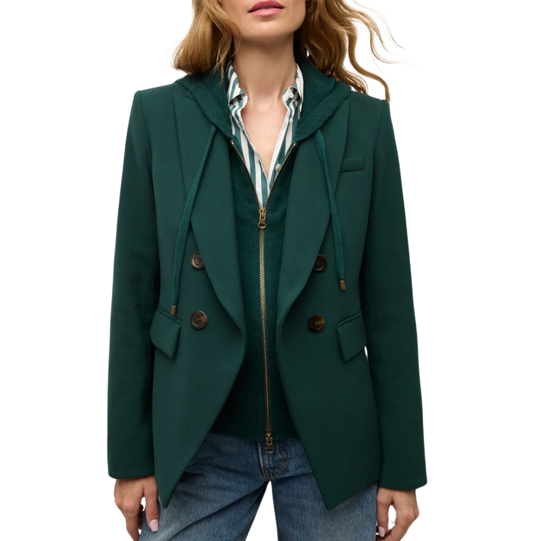 Cashmere Hoodie Dickey in Pine