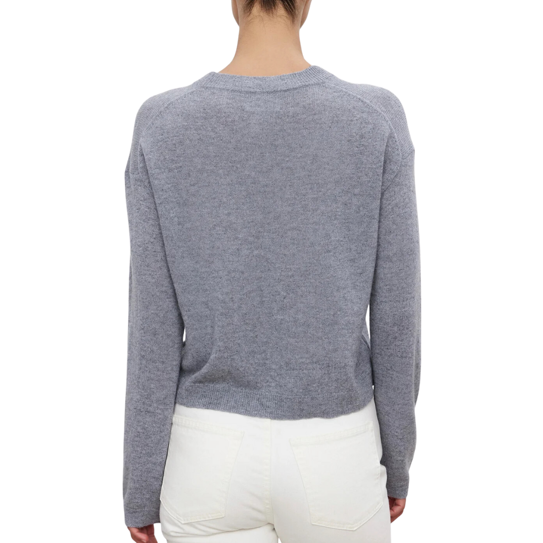 Brooklyn Cashmere Sweater in Heather Grey