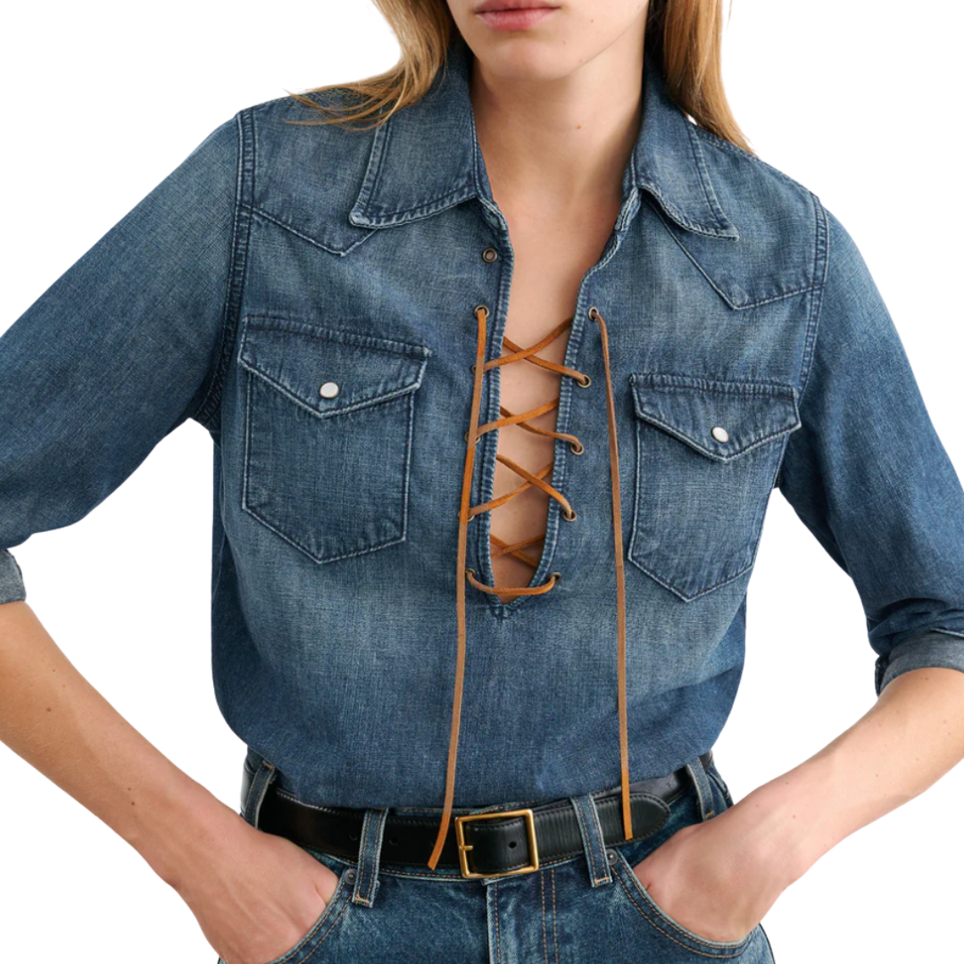 Collins Denim Shirt in Classic Wash
