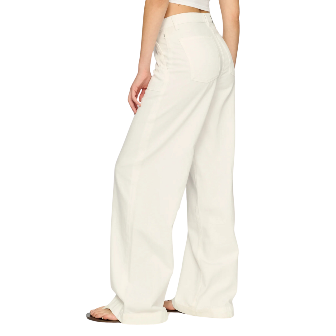 Zoie Wide Leg Relaxed 32" Jeans in White