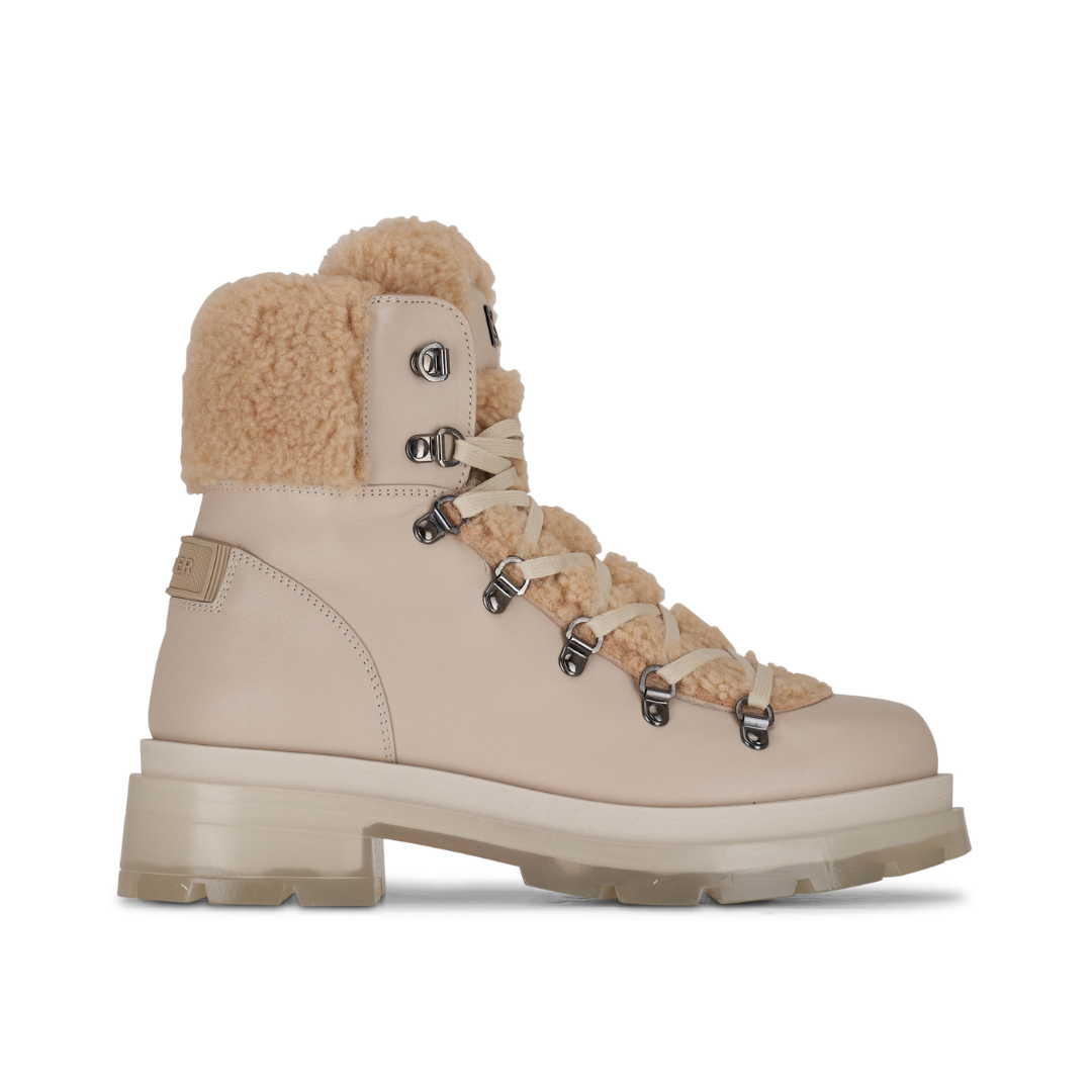 Swansea Mid Boots in Beige