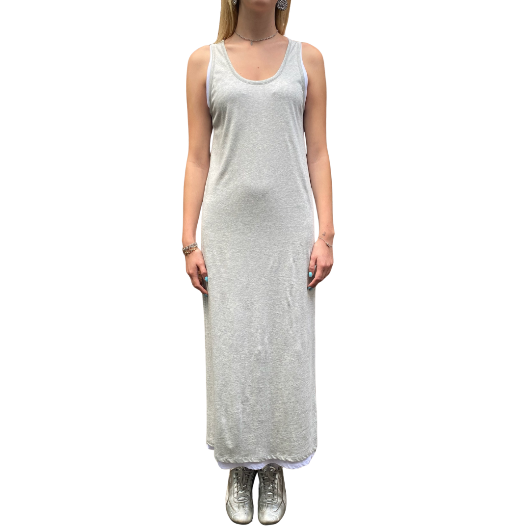 supima cotton dress Majestic Filatures Double Layer Tank Maxi in Gris Chine Clair Jobber LANGUAGE:GERMAN Frozen 2 Classic Elsa Short sleeves and a