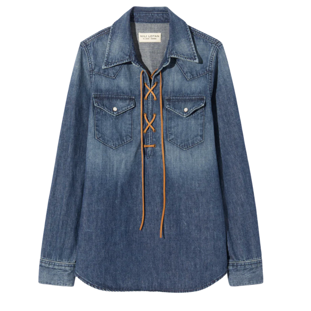 Collins Denim Shirt in Classic Wash
