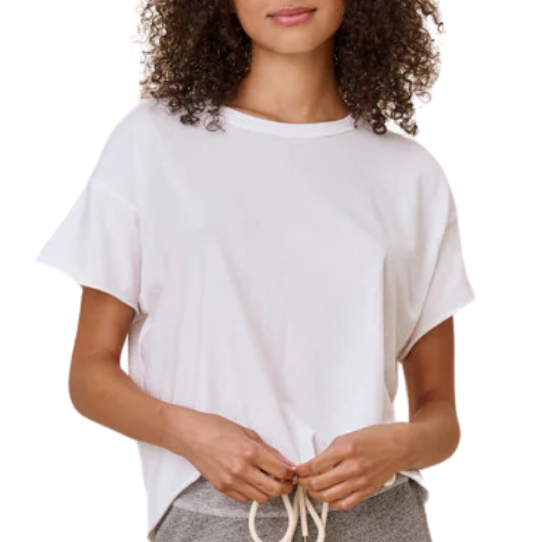 The Crop Tee in True White