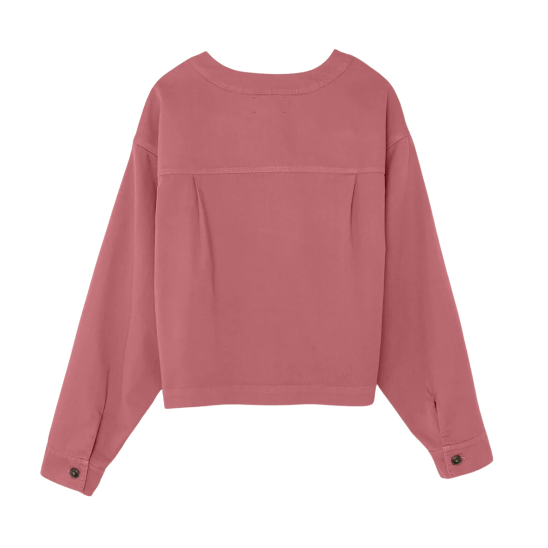 Nicky Twill Top in Rosewood