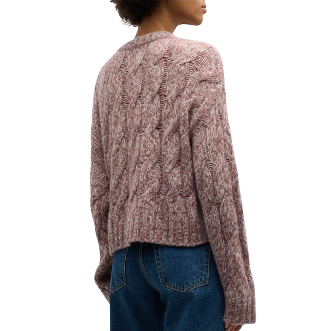 Tristan Marled Crewneck Pullover in Marled Cimarron
