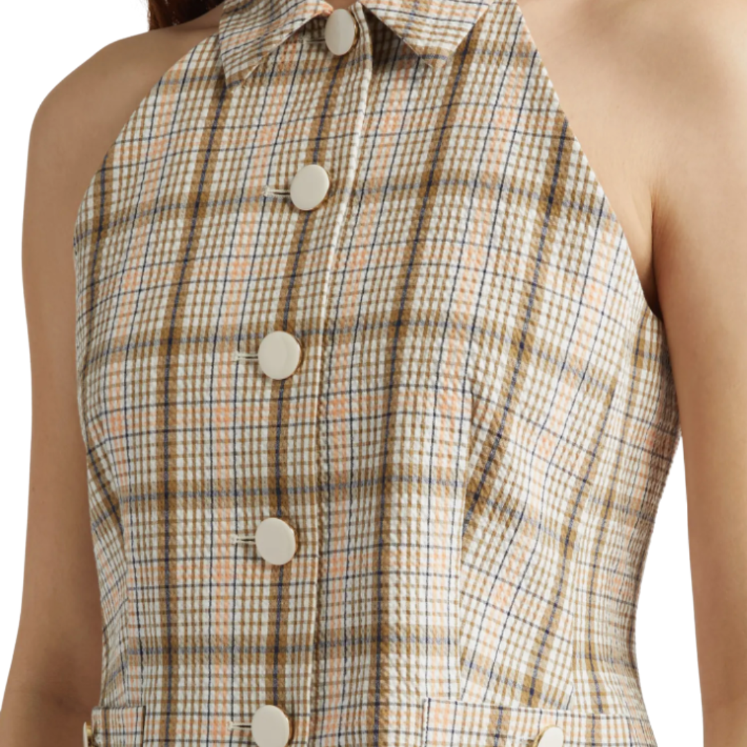 Orlinda Vest in Dark Stone Multi